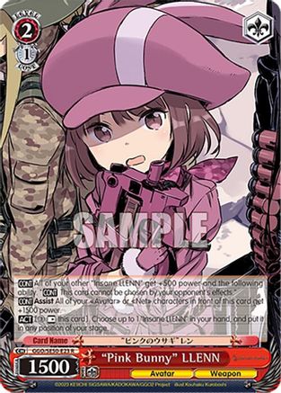 "Pink Bunny" LLENN (GGO/SE50-E23 R) - SAO Alternative–Gun Gale Online–2 Premium Booster