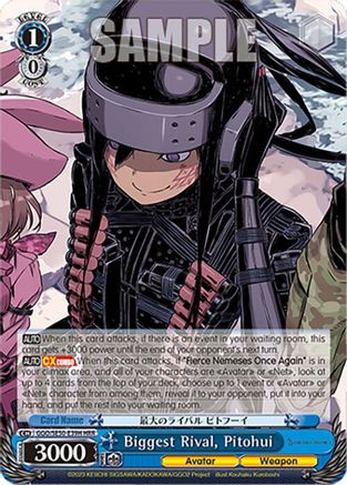 Biggest Rival, Pitohui (HR) (GGO/SE50-E39H Holo Rare) - SAO Alternative–Gun Gale Online–2 Premium Booster