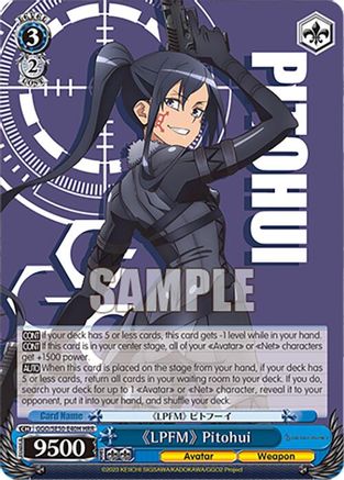 "LPFM" Pitohui (HR) (GGO/SE50-E40H Holo Rare) - SAO Alternative–Gun Gale Online–2 Premium Booster
