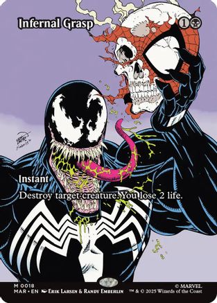 Infernal Grasp (Borderless) (MAR-018) - Marvel Eternal-Legal Foil