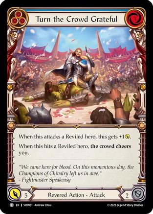 Turn the Crowd Grateful (Blue) (SUP051) - Super Slam Rainbow Foil