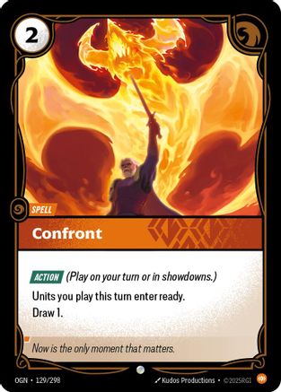 Confront (129/298) - Origins Foil
