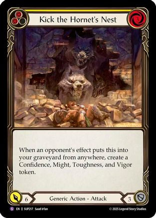 Kick the Hornet's Nest (SUP217) - Super Slam Rainbow Foil