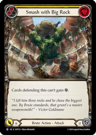 Smash with Big Rock (SUP133) - Super Slam Rainbow Foil