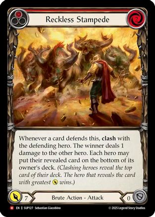 Reckless Stampede (SUP127) - Super Slam Rainbow Foil