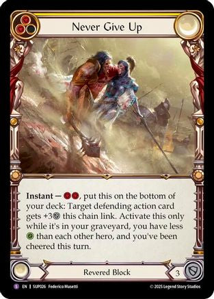 Never Give Up (SUP026) - Super Slam Rainbow Foil