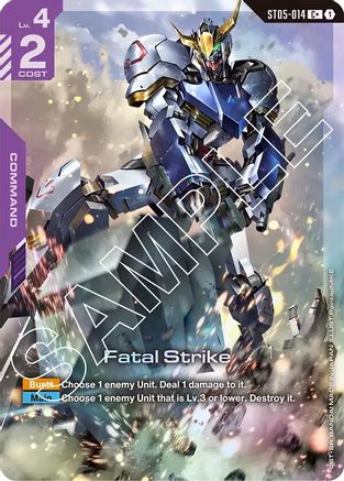 Fatal Strike (C+) (ST05-014) - Starter Deck 05 Iron Bloom Holofoil