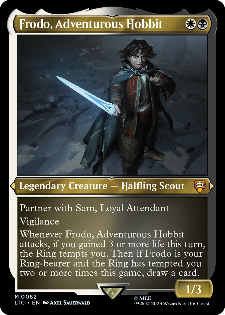 Frodo, Adventurous Hobbit (LTC-082) - Tales of Middle-earth Commander Etched Foil