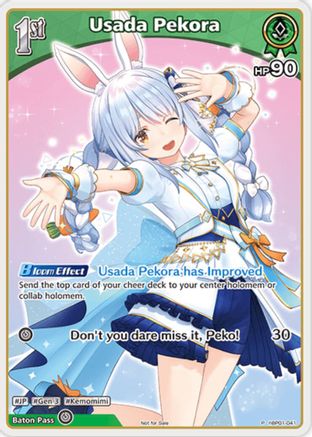 Usada Pekora (P) (hBP01-041) (hBP01-041) - hololive OFFICIAL CARD GAME Promos Foil