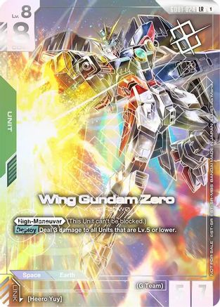 Wing Gundam Zero (Championship Winner Card 01) (GD01-024) - Gundam Promotional Cards Holofoil