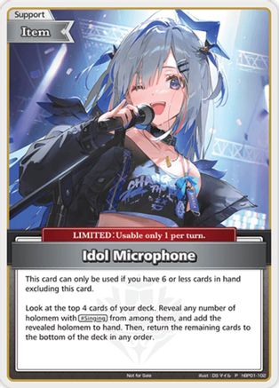 Idol Microphone (P) (hBP01-102) (hBP01-102) - hololive OFFICIAL CARD GAME Promos Foil