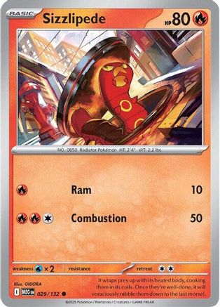 Sizzlipede 029  ME01 Mega Evolution - Common