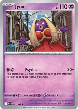 Jynx 057  - Reverse Holofoil ME01 Mega Evolution - Common