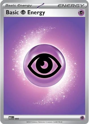 Basic Psychic Energy 005  - Reverse Holofoil MEE Mega Evolution Energies - Common
