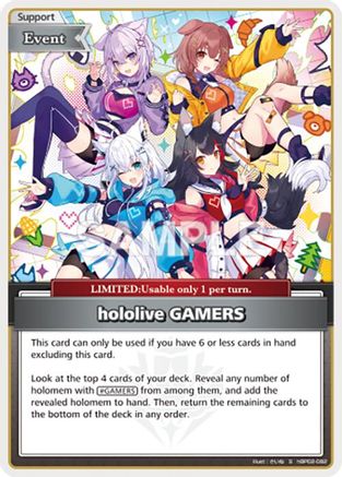 hololive GAMERS (S) (hBP02-082) - Quintet Spectrum Foil