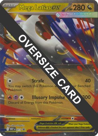 Mega Latias ex 011  - Holofoil Jumbo Cards - Promo