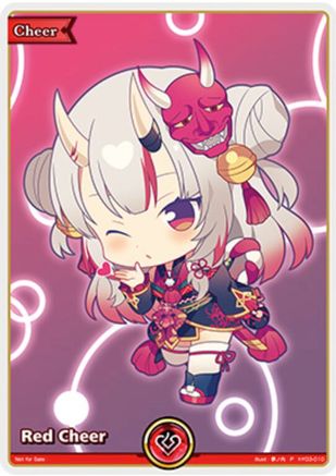 Red Cheer - Nakiri Ayame (P) (hY03-010) - hololive OFFICIAL CARD GAME Promos