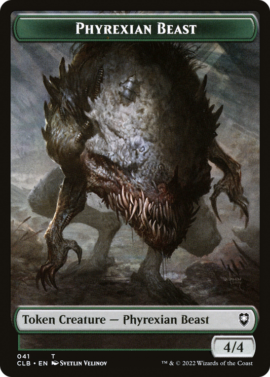 Phyrexian Beast (TCLB-041) - Battle for Baldur's Gate Tokens