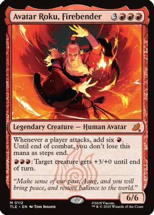 Avatar Roku, Firebender (TLE-112) - Avatar: The Last Airbender: Eternal-Legal Foil