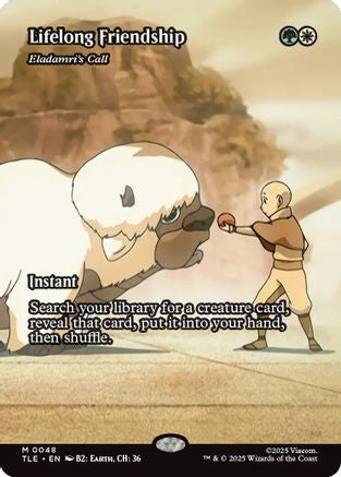 Lifelong Friendship - Eladamri's Call (Borderless) (TLE-048) - Avatar: The Last Airbender: Eternal-Legal Foil