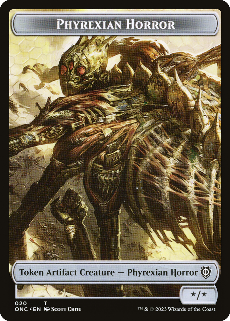 Phyrexian Horror (TONC-020) - Phyrexia: All Will Be One Commander Tokens