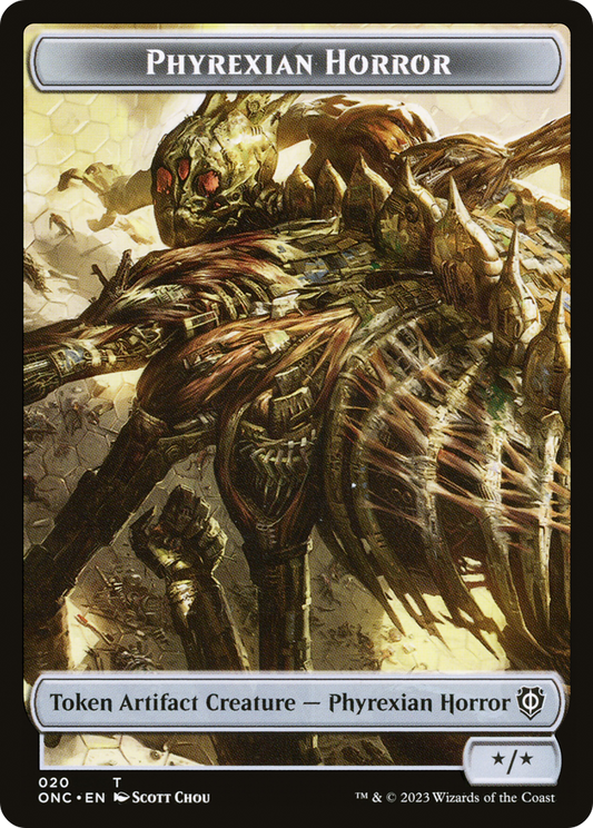 Phyrexian Horror (TONC-020) - Phyrexia: All Will Be One Commander Tokens