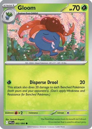 Gloom 002  - Reverse Holofoil ME02 Phantasmal Flames - Common
