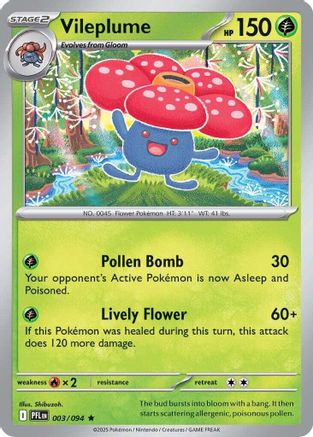 Vileplume 003  ME02 Phantasmal Flames - Rare