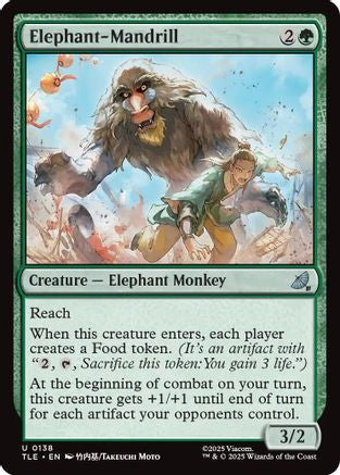 Elephant-Mandrill (TLE-138) - Avatar: The Last Airbender: Eternal-Legal Foil