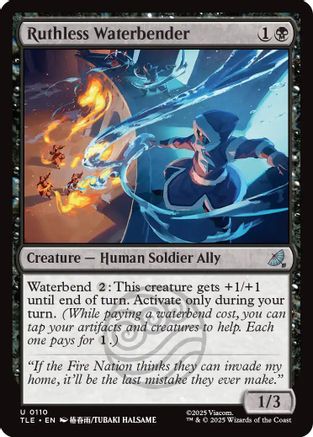 Ruthless Waterbender (TLE-110) - Avatar: The Last Airbender: Eternal-Legal Foil