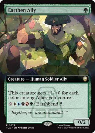 Earthen Ally (Extended Art) (TLA-377) - Avatar: The Last Airbender