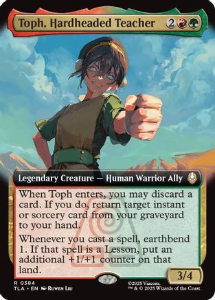Toph, Hardheaded Teacher (Extended Art) (TLA-384) - Avatar: The Last Airbender Foil