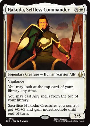 Hakoda, Selfless Commander (TLA-023) - Avatar: The Last Airbender Foil