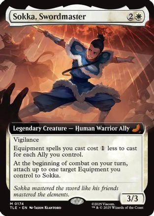 Sokka, Swordmaster (Extended Art) (TLE-174) - Avatar: The Last Airbender: Eternal-Legal Foil