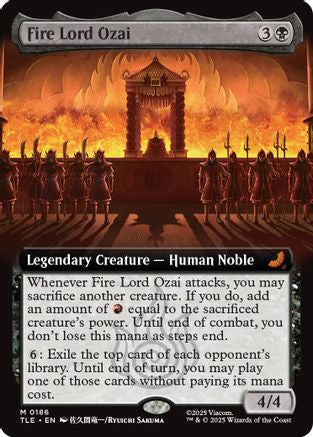 Fire Lord Ozai (Extended Art) (TLE-186) - Avatar: The Last Airbender: Eternal-Legal