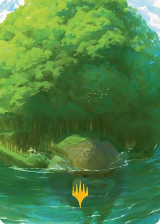 Forest Art Card (Gold-Stamped Planeswalker Symbol) (ASTLA-054) - Art Series: Avatar: The Last Airbender