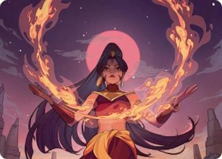 Firebending Student Art Card (ASTLA-044) - Art Series: Avatar: The Last Airbender