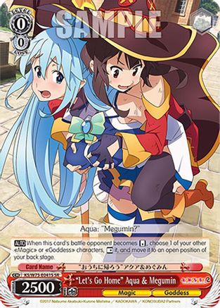 "Let's Go Home" Aqua & Megumin (SR) (KS/W75-E041S) - KONOSUBA -God’s blessing on this wonderful world! Re:Edit