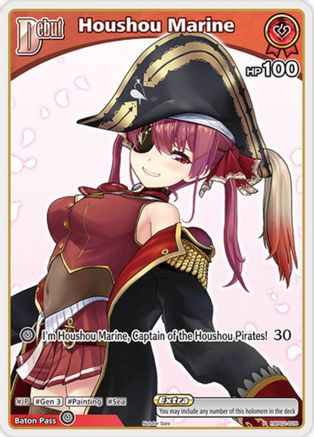 Houshou Marine (P) (hBP02-028) (hBP02-028) - hololive OFFICIAL CARD GAME Promos Foil