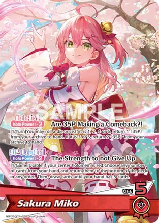 Sakura Miko (OSR) (hBP03-003) - Elite Spark Foil