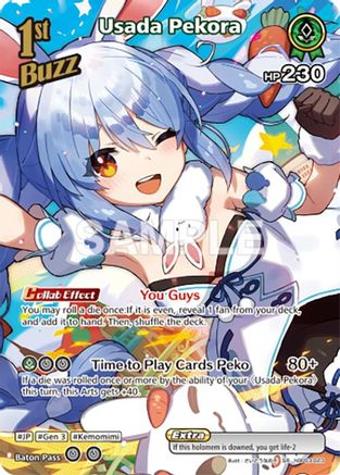 Usada Pekora (SR) (hBP03-023) - Elite Spark Foil