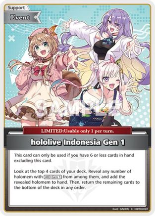 hololive Indonesia Gen 1 (S) (hBP03-091) - Elite Spark Foil