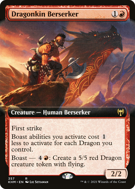 Dragonkin Berserker (Extended Art) [Kaldheim]