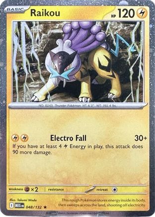 Raikou 048/132  - Holofoil ME01 Mega Evolution - Promo