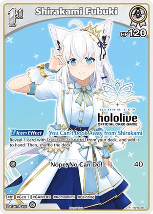 Shirakami Fubuki (P) (hBP02-011) (hBP02-011) - hololive OFFICIAL CARD GAME Promos Foil