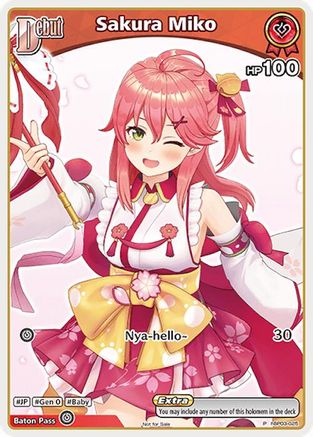 Sakura Miko (P) (hBP03-025) (hBP03-025) - hololive OFFICIAL CARD GAME Promos Foil