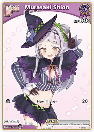 Murasaki Shion (P) (hBP02-042) (hBP02-042) - hololive OFFICIAL CARD GAME Promos Foil