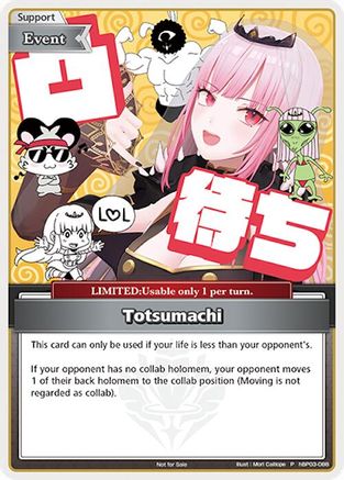 Totsumachi (P) (Alternate Art) (hBP03-088) - hololive OFFICIAL CARD GAME Promos Foil