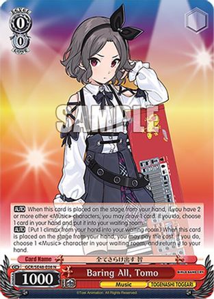 Baring All, Tomo (GCR/SE48-E08 N) - Girls Band Cry Premium Booster