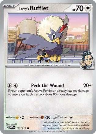 Larry's Rufflet 173  - Reverse Holofoil ME Ascended Heroes - Common